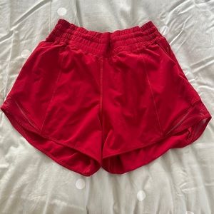 red hotty hot shorts